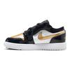 Pantofi de sport pentru copii Air Jordan 1 Low ALT SE BP Gold Toe negru metalic-alb auriu DZ6318-071