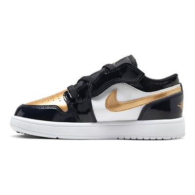 Air 1 Low ALT SE BP Gold Toe Kids Sneakers Black Metallic-Gold White DZ6318-071