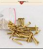 Antique Brass Round Head Copper Nails for Hinges & Decorative Use, Golden Finish, Small Size