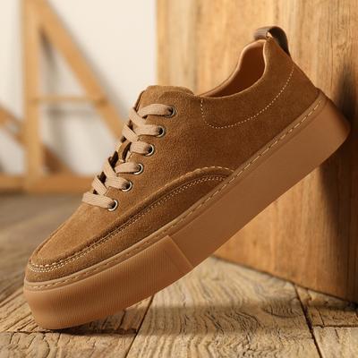 Fashion Leather Fashion Men's Walking Shoes Lace-Up Men Casual Shoes New Business Flats Stylish Male Skate Footwear Outdoor Men Shoe