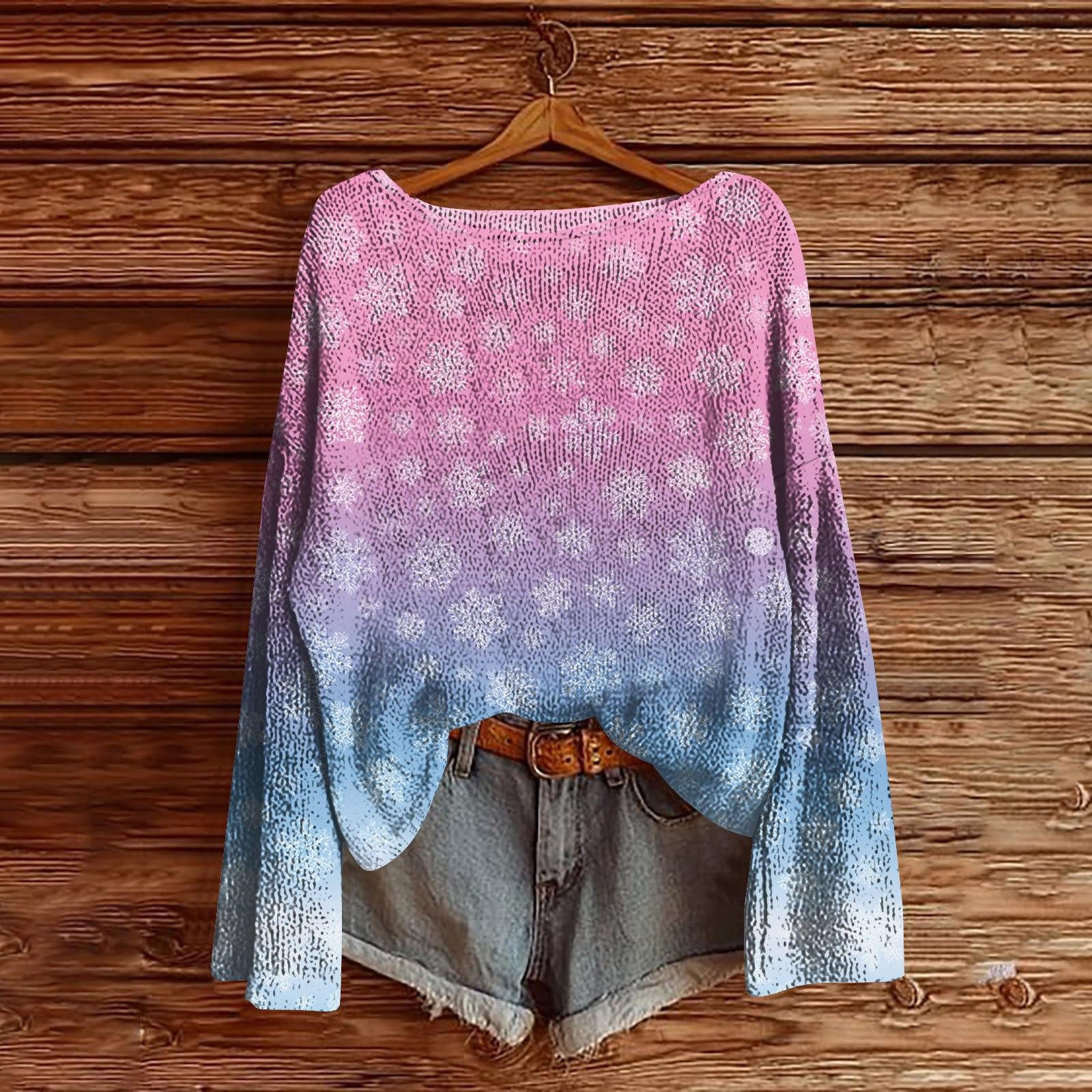 

Женский легкий свитер с круглым вырезом, повседневный вязаный пуловер с длинным рукавом S