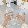 Ins 750/500ML Large Capacity Water Bottle with Time Marker Cover for Water Drinks Transparent Juice Simple Cup Birthday Gift