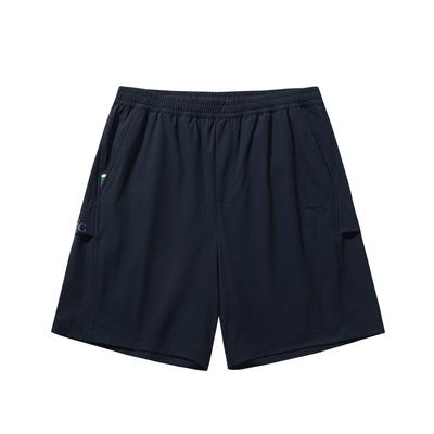 Mens Woven Five-Point Sports Shorts Men Shorts Midnight-Black 152638514-1