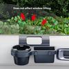 Car Multi Functional Phone Holder Storage Box Cup Holder Window Side Storage Organizer Space Saving Design Sunglasses Coins
