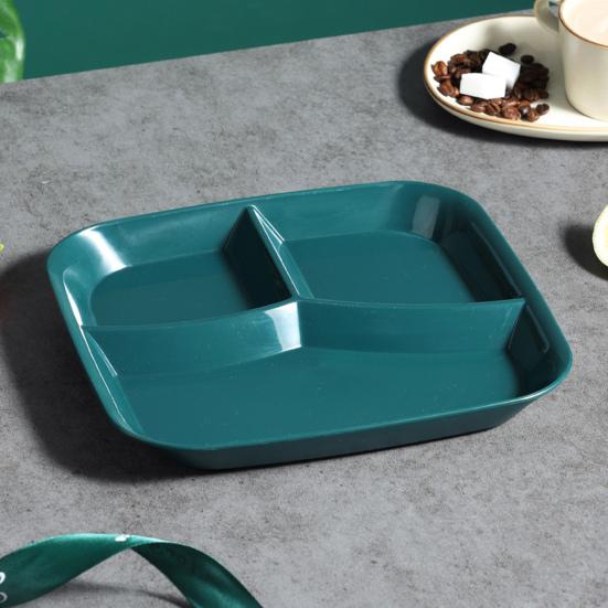 Individueller Gitter-Mehrzweck-Lebensmittelteller aus Kunststoff, praktisches, stoßfestes Lebensmitteltablett für zu Hause