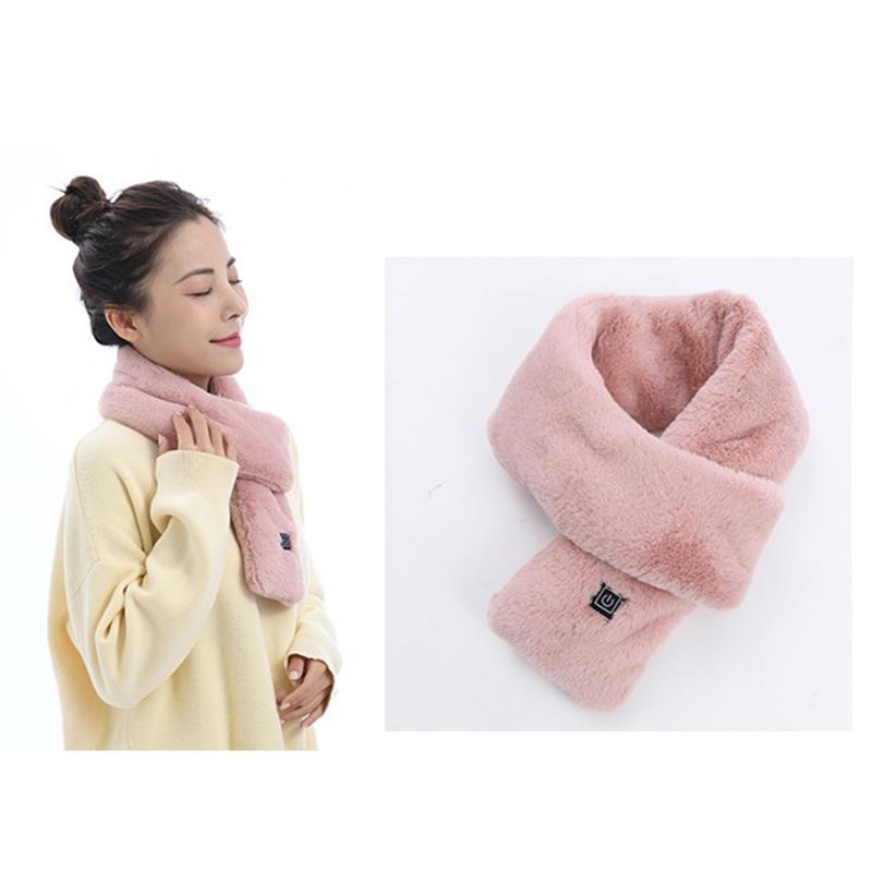 Heizschal für Herren Damen USB für Smart Charging Elektrischer Beheizter Schal Winter Nackenwärmer Weiche Weihnachtsschals Washa