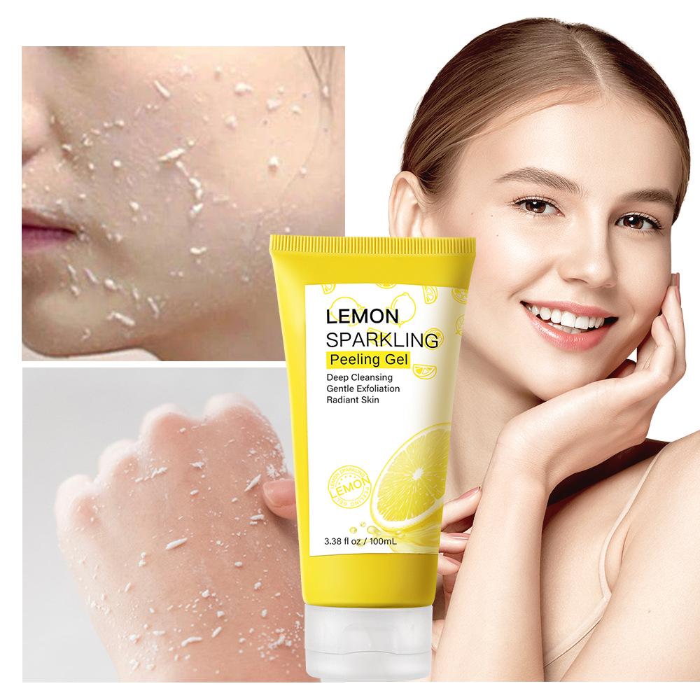 

Lemon Exfoliating gel, a gentle deep cleansing for the face, makes the skin smooth.