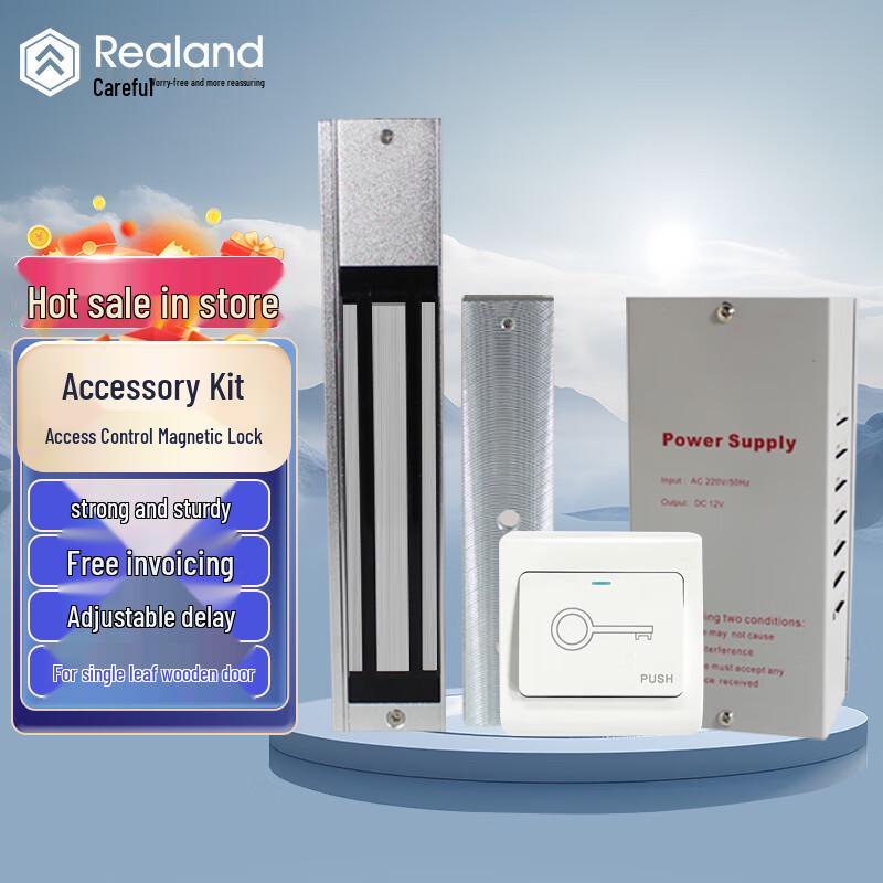 Realand 280kg Electric Magnetic Door Lock Access System Kit
