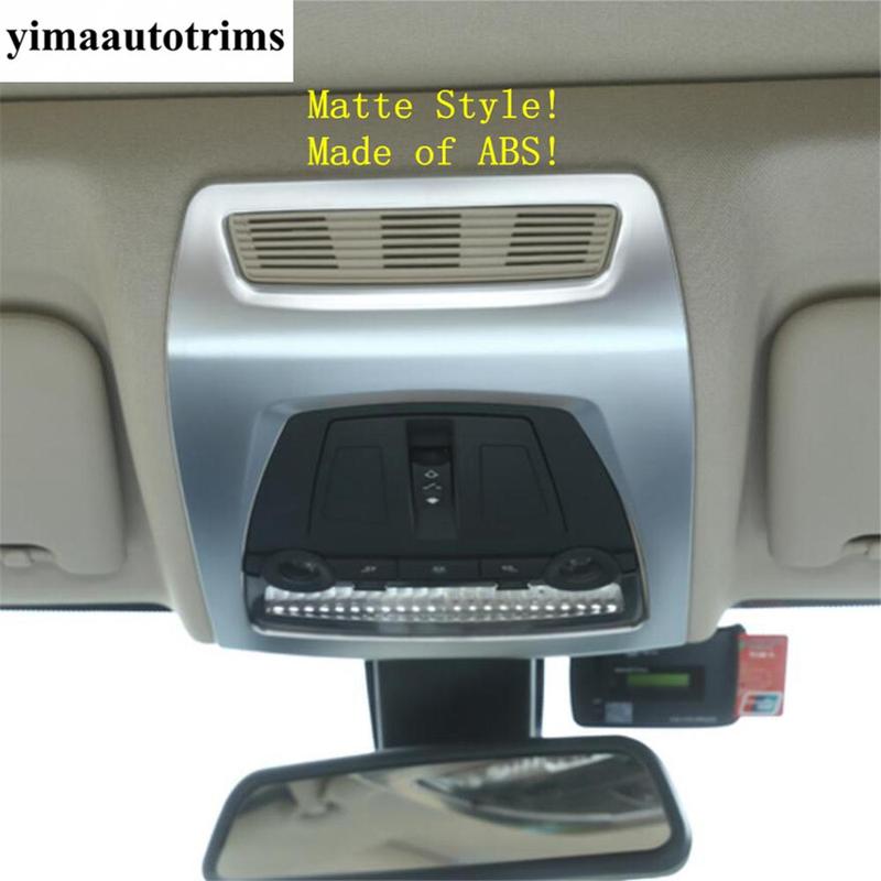 Roof Reading Lights Lamps Frame Cover Trim Carbon Fiber / Matte Accessories For BMW X3 F25 X4 F26 / 5 Series F10 F18 2012 - 2017
