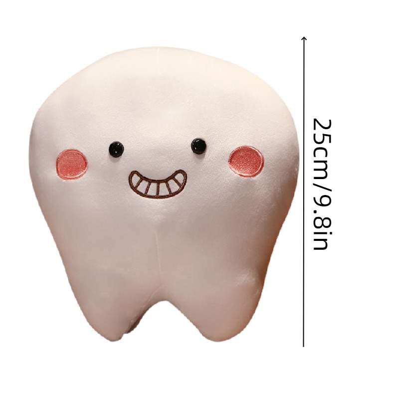 

Милая подушка-игрушка в виде зубов, мультяшная подушка для дивана в гостиной, кукла для детей Grin,25cm/9.84in