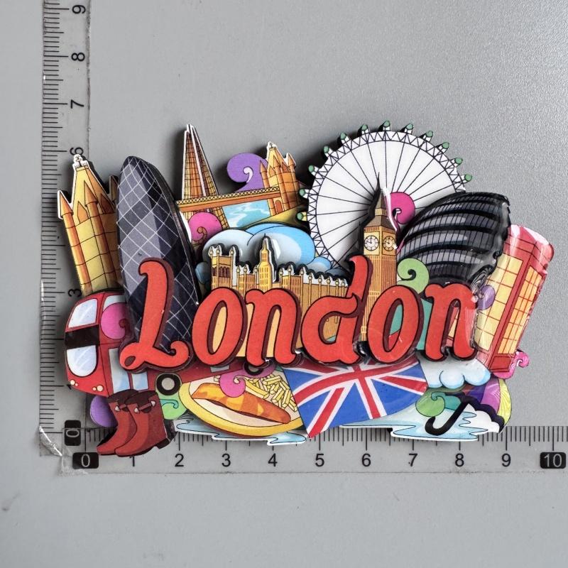 British Fridge Magnets London Bus  Big Ben Manchester Windsor Oxford Bear England Magnetic Fridge Stickers Collection Gifts