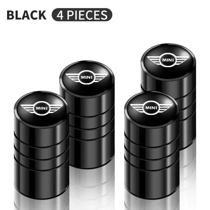 For mini ww1 4pcs Metal Car Badges Wheel Tire Valve Caps Auto Accessories For MINI Cooper R56 F56 R50 JCW Cabrio Countryman Clubman WORKS