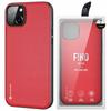 Dux Ducis Fino Case Cover Covered with Nylon Material Iphone 14 Plus Red