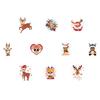 500/Rolle Weihnachten Rentier Cartoon Rollenaufkleber Niedliches Tier Kinder DIY Skateboard Koffer Aufkleber