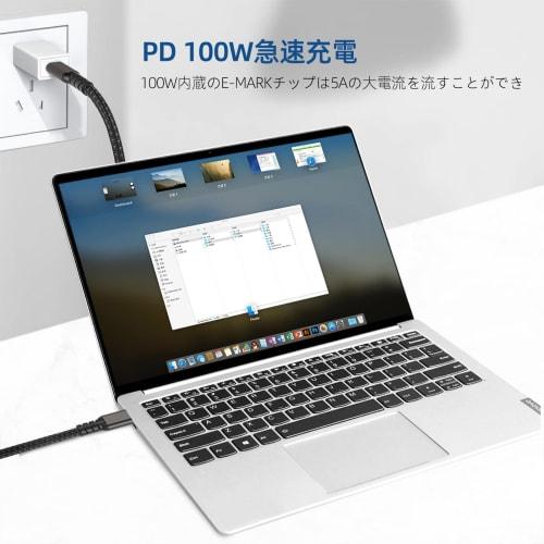Sisyphy USB TYPE C Cable "L-shaped 3m Nylon USB 3.2 Gen 2x2 20Gbps Data Transfer 4K 60Hz Video Output PD Compatible 100W Quick Charging" iPhone 15 Ser