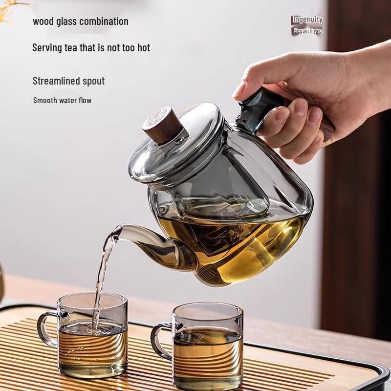 Teating 1200ml Glass Steaming Teapot & V15 Electric Stove Set