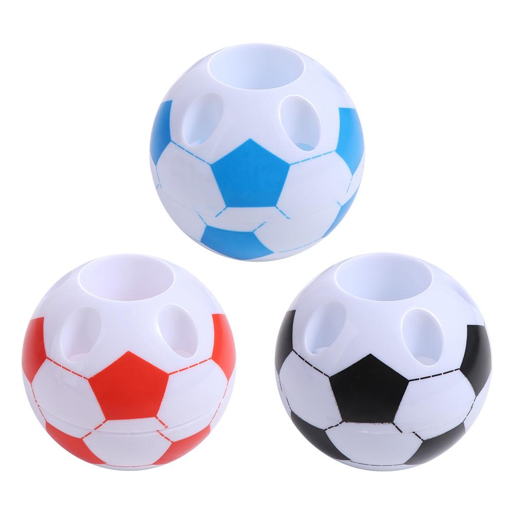 

Creative Pen Holder Football Shape Stationery Container Desk Accessories Box синій