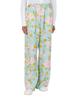 MOSCHINO Flower And Smiley Silk Pants