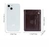 Anti-theft Bag, Genuine Leather Vertical Wallet with Multiple Slots, Men's Short Wallet
