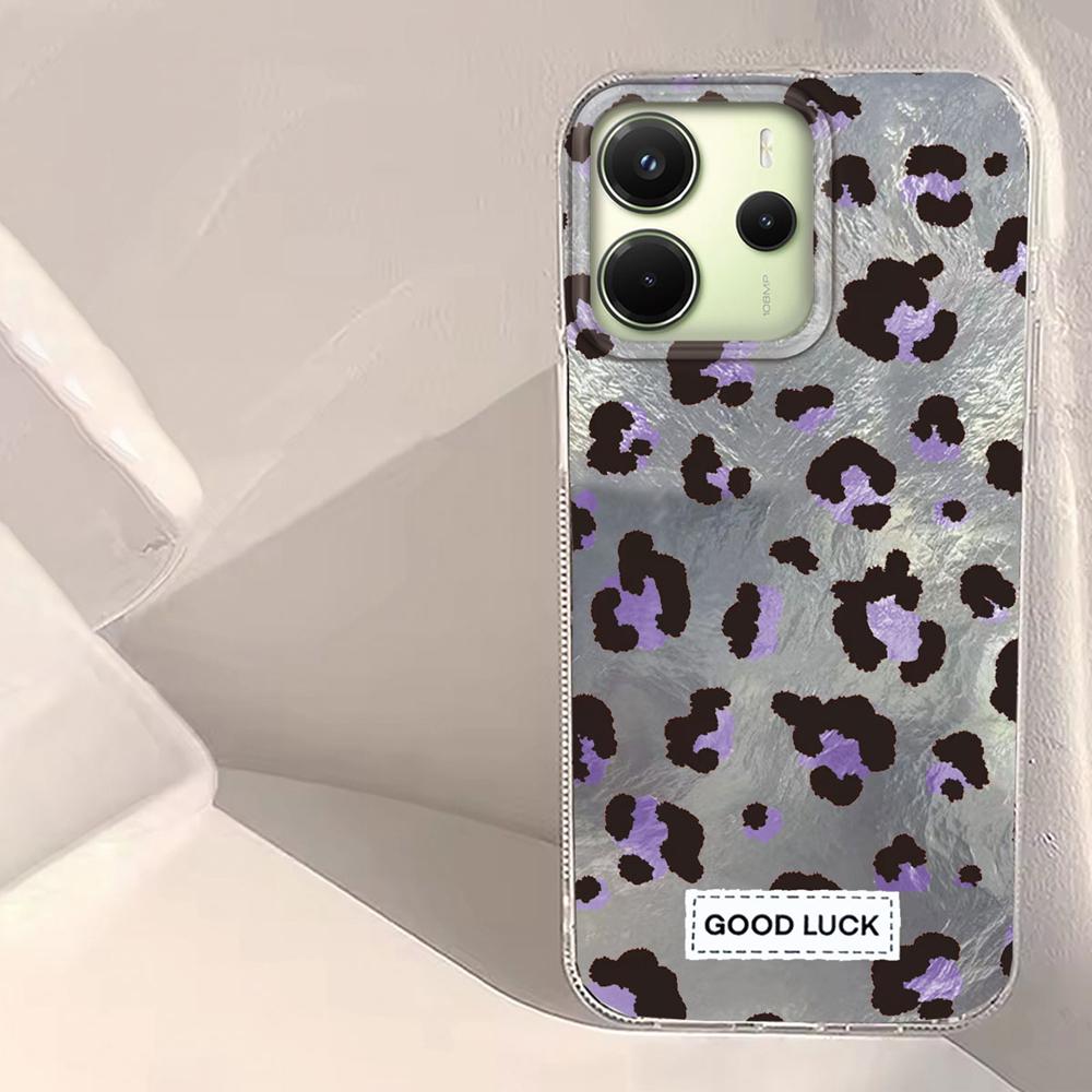 Retro Black Leopard Women Girl Phone Case for Xiaomi Redmi Note 14 13 12 11 11S 10 10S 8 9 Pro 15C 9C 13C 14C A3 A3X 9C A1 Cover