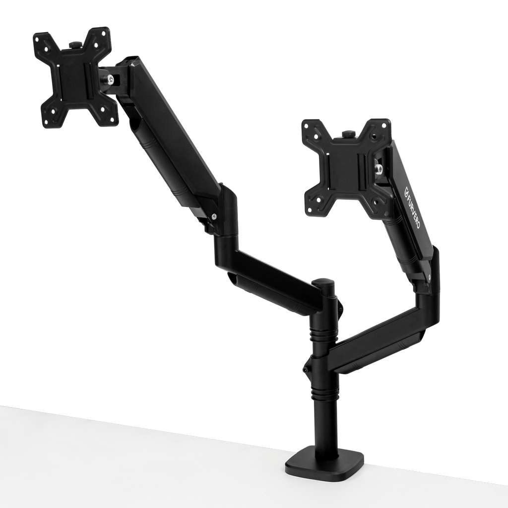 FURVERO HK002 Monitor Mount 2 X Arm, Gas Spring, Boom, Black N