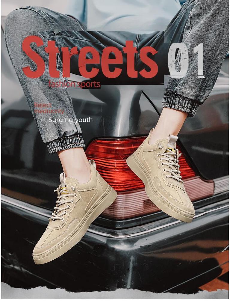 2024 Men's Spring Lightweight, Wear-Resistant Sneakers - Trendy Korean Style Casual Sports Shoes