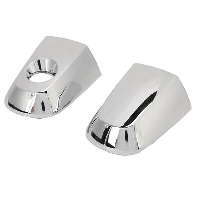 Par de Coberturas Cromadas para Maçaneta Externa da Porta Dianteira 5716A065 Tampa da Maçaneta Externa da Porta com Furo para Chave para