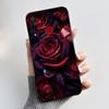 Phone Case For Itel S15/S15 Pro Candy Color Jelly Soft Shockproof Black Cover Trendy Style Painted Pattern Casing