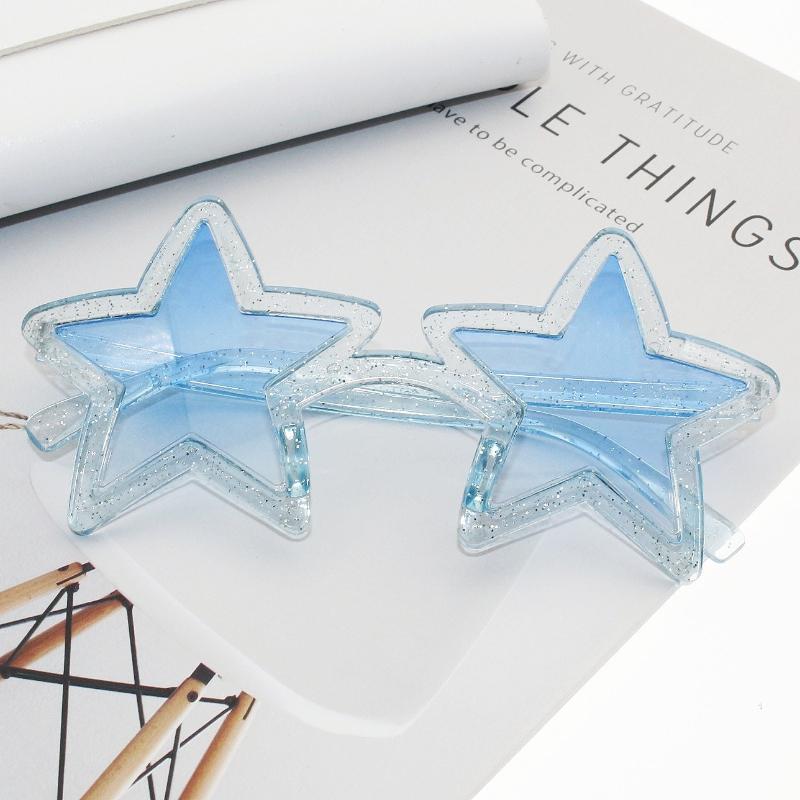 New Trendy Star Sunglasses Fun Birthday Party Colorful Pentagram Decorative Eyewear