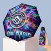 Manchester City Manual Five Fold 8 Rib Umbrella Support Custom Text, Lightweight Travel Umbrella