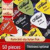 Alice Celluloid Mattierte Gitarrenplektren: Rutschfeste Speed-Plektren für E-Gitarren und Ukulelen