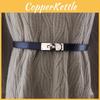 Fashionable Leather Waist Belt With Silver Buckle For Dresses And Outerwear Perfect For Autumn