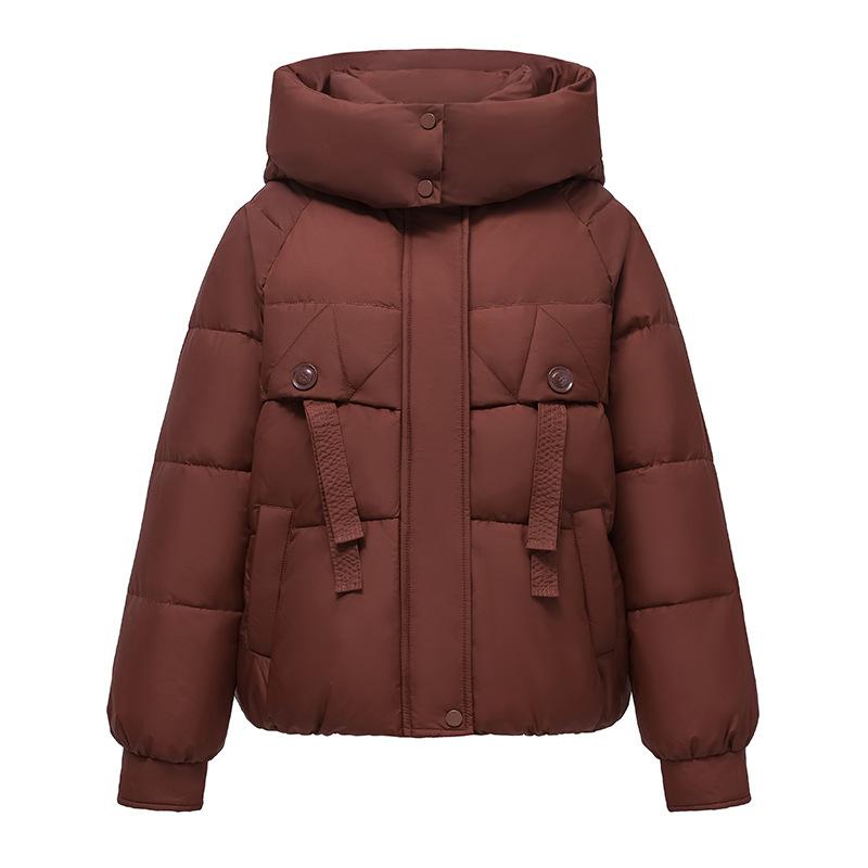 Hooded Short Loose Thick Warm Jacket