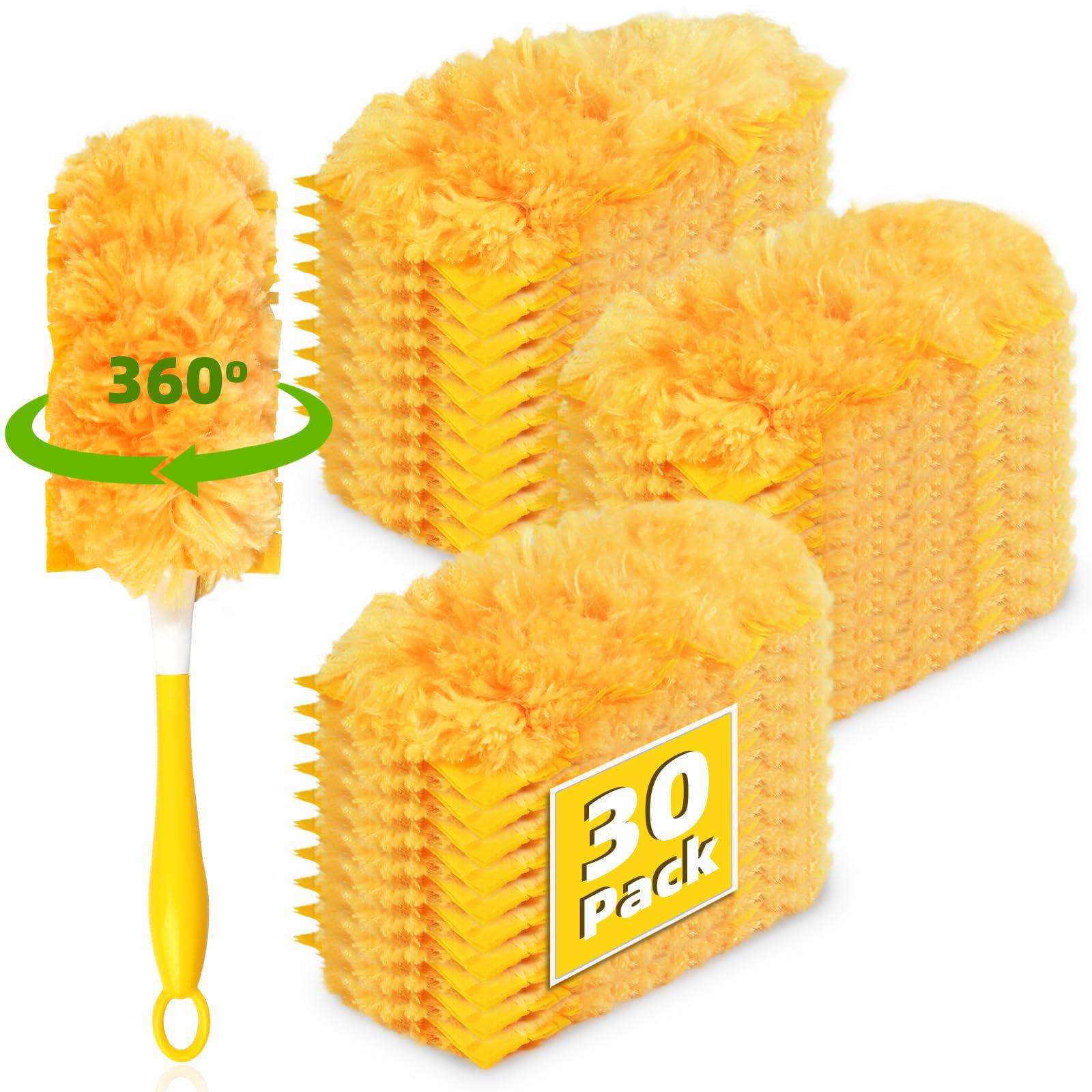 Совместимая со Swiffer двухсторонняя насадка-метелка 360° с ручкой для чистки щелей