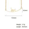 Cazador Cute Animal Cat Pendant Necklace for Women Lovely Paw Choker Neck Chain Stainless Steel Jewelry Birthday Gift 2026