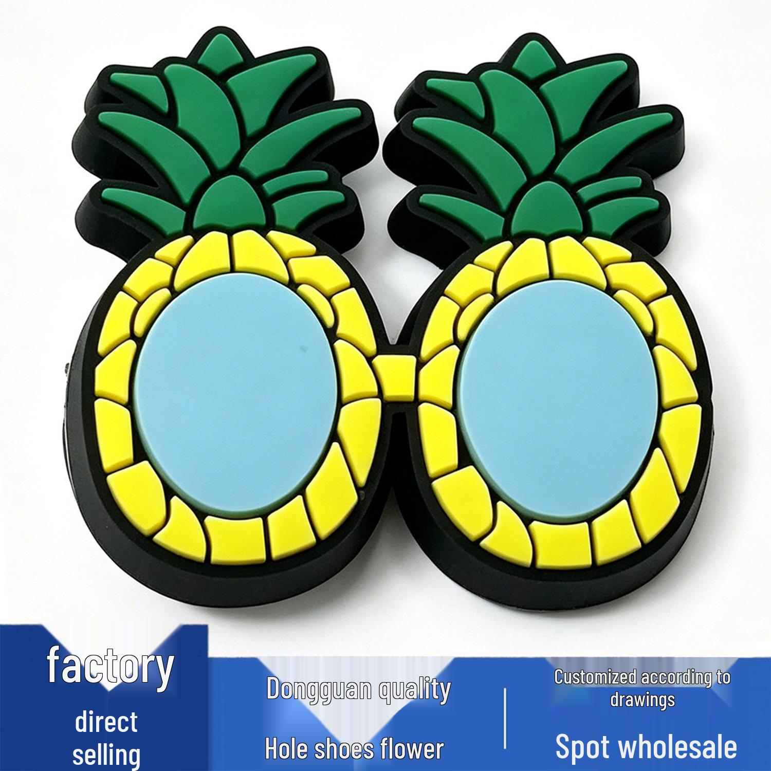 Crocs Flower & Pineapple PVC Shoe Charms: Cute, Versatile, Cool Accessories