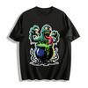 Halloween Zombie Brewing Potion Graphic Casual T-Shirt Pure Cotton T-shirt