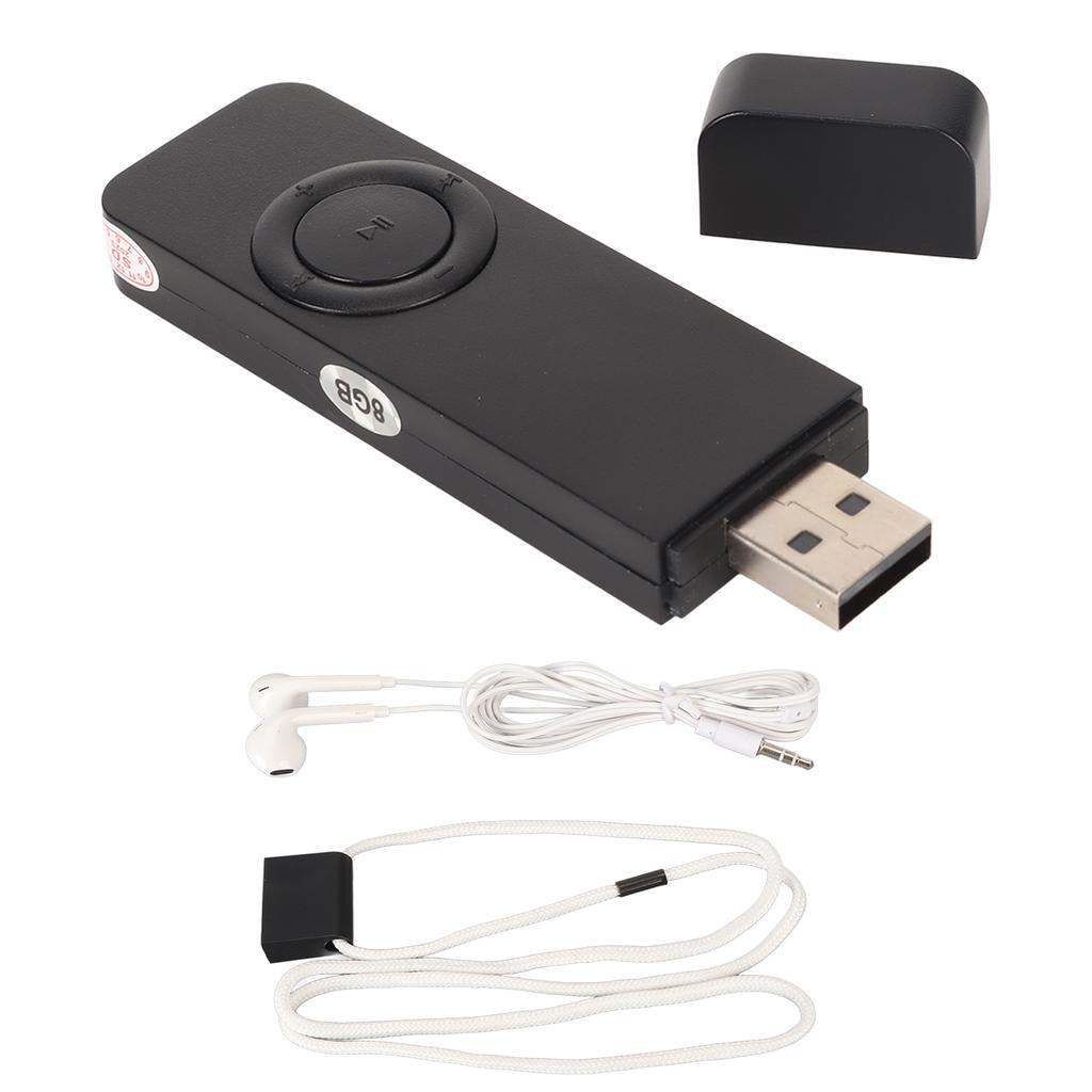 MP3 Player 8GB Memory 64GB Expandable USB Flash Drive Type Support OTG HiFi Lossless Sound Slim Portable Music Player