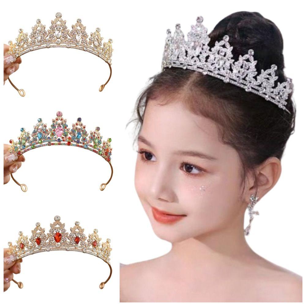 Exquisite Bridal Tiara Crown Sweet Rhinestone Crown Light Luxury Birthday Queen Tiara  Wedding