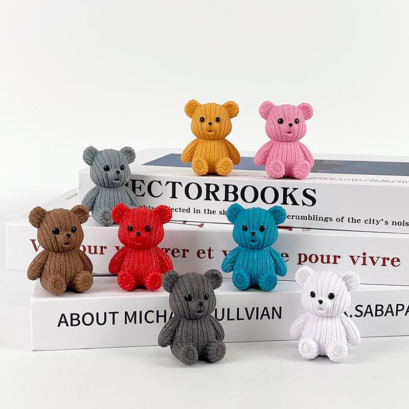 Woolen Bear Cake Ornaments: Creative Gashapon Doll Blind Box Toy