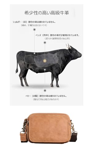 Whatna Cowhide Mini One-Shoulder Bag for Men, Mini Waist Bag, Waist Pouch for Motorcycles, Belt Bag, Hip Bag, Thick Genuine Leather, Horizontal or Ver