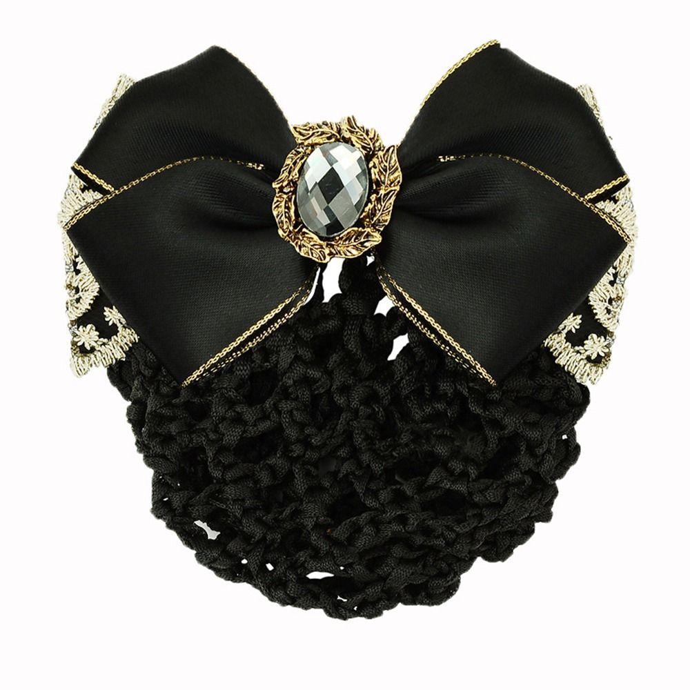 Nurse  For Girls Female Hairgrips Cover Net Women Spring Clip Korean Bun Snood Ponytail Clip