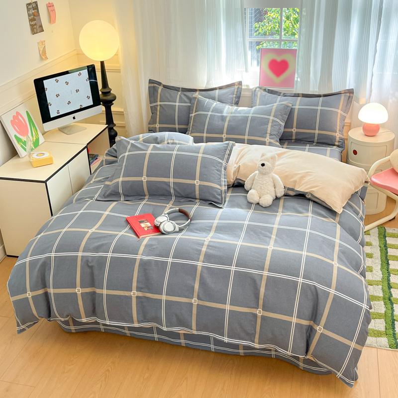 100% Cotton Duvet Cover Set 3 Pieces with 2 Pillowcases Soft Breathable Printed Bedding
