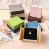 Dual-Opening Magnetic Flip Jewelry Packaging Box Earrings Necklace Ring Jewelry Organizer Box Thick Kraft Paper Jewelry Box