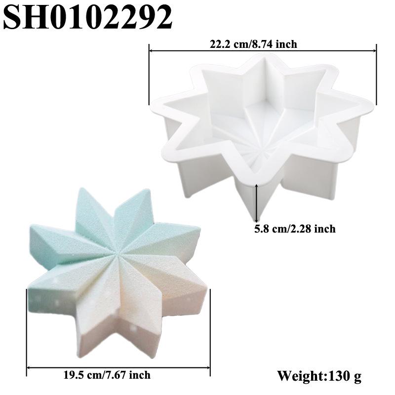 Shenhong Christmas Silicone Mold: 6-Cavity Tree & Santa Decorations for Mousse Cake and Chocolate Baking