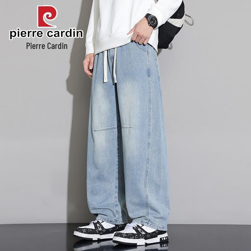 Pierre Cardin Men's Curved Cut Loose Straight Casual Jeans
