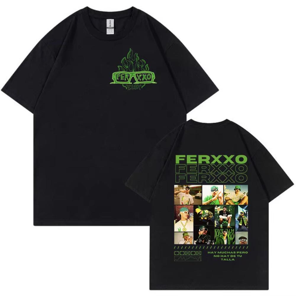 

Rapper Feid Ferxxo Graphic Print TShirt Men Hip Hop Retro Short Sleeve T Shirt Casual Women Cotton Oversized Tshirt Streetwear XL