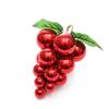 1PC Faux Fruit Xmas Tree Decor Christmas Ball DIY Hanging Ornament Realistic Artificial Grapes Mirror Surface Plastic