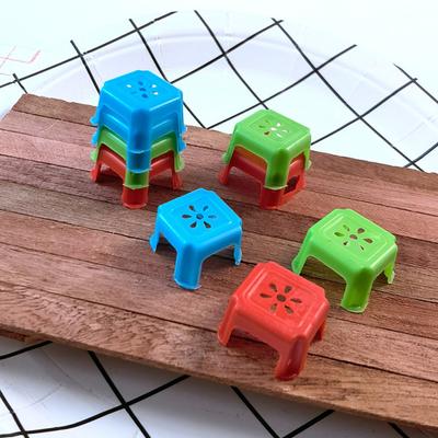 10ks 1:12 Miniaturní nábytek do domečku pro panenky Židle Stolička Model Hračky Pro Domeček pro panenky