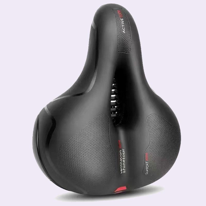 Super Soft Comfortable Bike Saddle with Seatpost & Bag